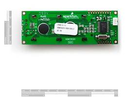 Serial Enabled 16x2 LCD - White on Black 5V- Back